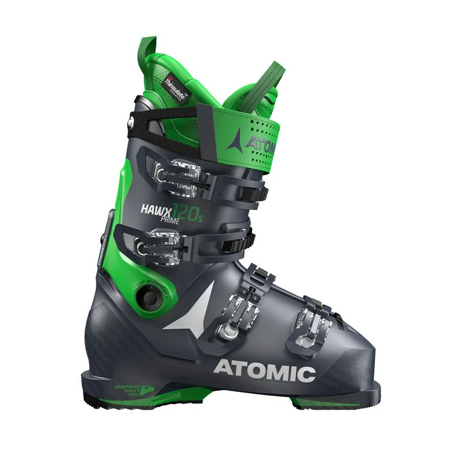 BOTTES DE SKI ALPIN ATOMIC HAWX PRIME 120 S BLEU/VERT POUR HOMME 3 BOTTES DE SKI ALPIN ATOMIC HAWX PRIME 120 S BLEU/VERT POUR HOMME