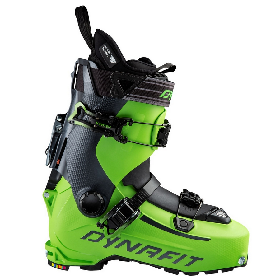 BOTTES DE SKI ALPIN DYNAFIT HOJI PU GREEN MACHINE/APSPHALT POUR HOMME 3 BOTTES DE SKI ALPIN DYNAFIT HOJI PU GREEN MACHINE/APSPHALT POUR HOMME