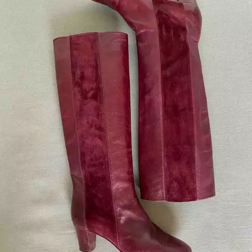 Bottes En Cuir Et Daim- 38 4 Bottes En Cuir Et Daim- 38 – Image 2