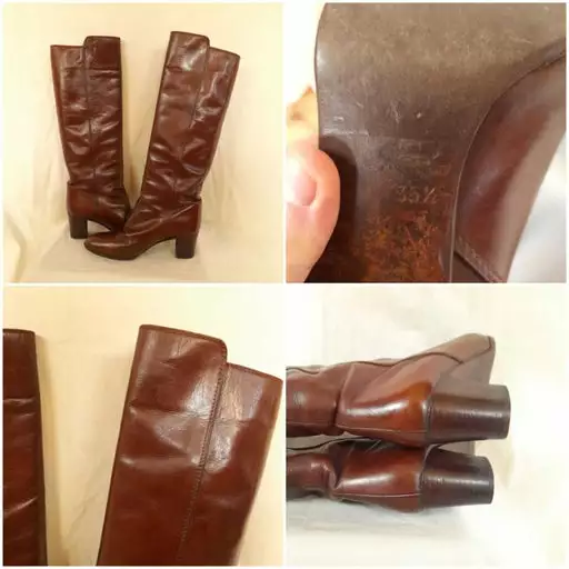 Bottes En Cuir- 34,5 6 Bottes En Cuir- 34,5 – Image 4