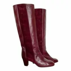 Bottes En Cuir Et Daim- 38