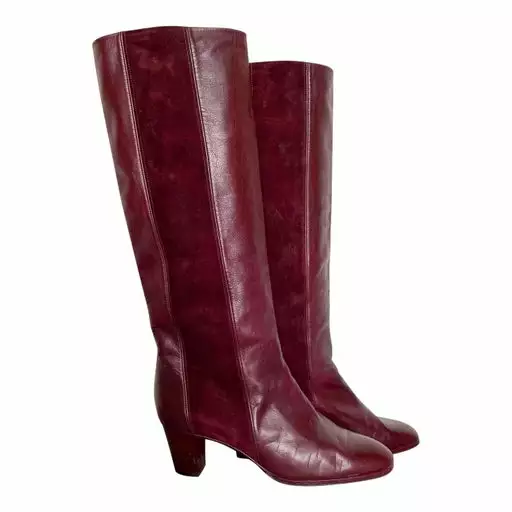 Bottes En Cuir Et Daim- 38 3 Bottes En Cuir Et Daim- 38