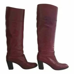 Bottes En Cuir Glacé- 37,5 / 38