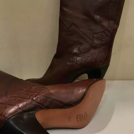 Bottes En Cuir- 40,5 5 Bottes En Cuir- 40,5 – Image 3