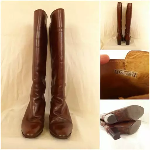 Bottes En Cuir- 34,5 5 Bottes En Cuir- 34,5 – Image 3