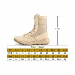 IDOSON 8 Botte Tactique Militaire Pour Hommes Bottes De Travail Respirantes Légères Bottes De Randonnée Extérieure Combat Jungle Desert Boots -Des chaussures d'hiver Soldes Magasin 51RgULzJ5L. SS1000