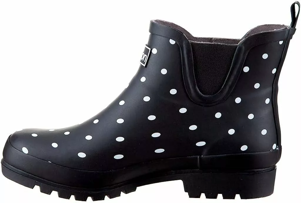 Bottes De Pluie Jileon Womens Ankle Height - Spécialement Conçues Pour Les Femmes Avec De Larges Pieds Et De Larges Veaux 3 Bottes De Pluie Jileon Womens Ankle Height - Spécialement Conçues Pour Les Femmes Avec De Larges Pieds Et De Larges Veaux