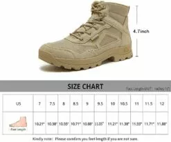 POLAR SOLDAT Bottes De Randonnée Militaire Pour Hommes Bottes De Travail Légères Bottes Tactiques En Daim Durable Bottes De Combat D'extérieur -Des chaussures d'hiver Soldes Magasin 617fWDTd2dL. AC UL1000