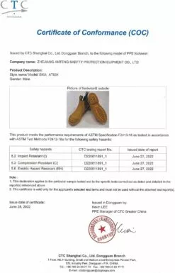 Bottes De Travail Pour Hommes ANTENG, Chaussures En Cuir Nubuck En Acier, Botte De Semelle Extérieure En Caoutchouc Antidérapant, Chaussures De Construction De Sécurité, Respirantes, Hydrofuges, Sèches Rapides (AT601, Chaleur) -Des chaussures d'hiver Soldes Magasin 6193NriCAVL. AC UL1500