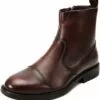 Robe Chelse En Cuir Pour Hommes Bottes Botte De Cheville Haute Et Moyenne Travail De Nuit Chaussures Quotidiennes Pour Hommes