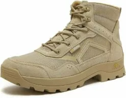 POLAR SOLDAT Bottes De Randonnée Militaire Pour Hommes Bottes De Travail Légères Bottes Tactiques En Daim Durable Bottes De Combat D'extérieur