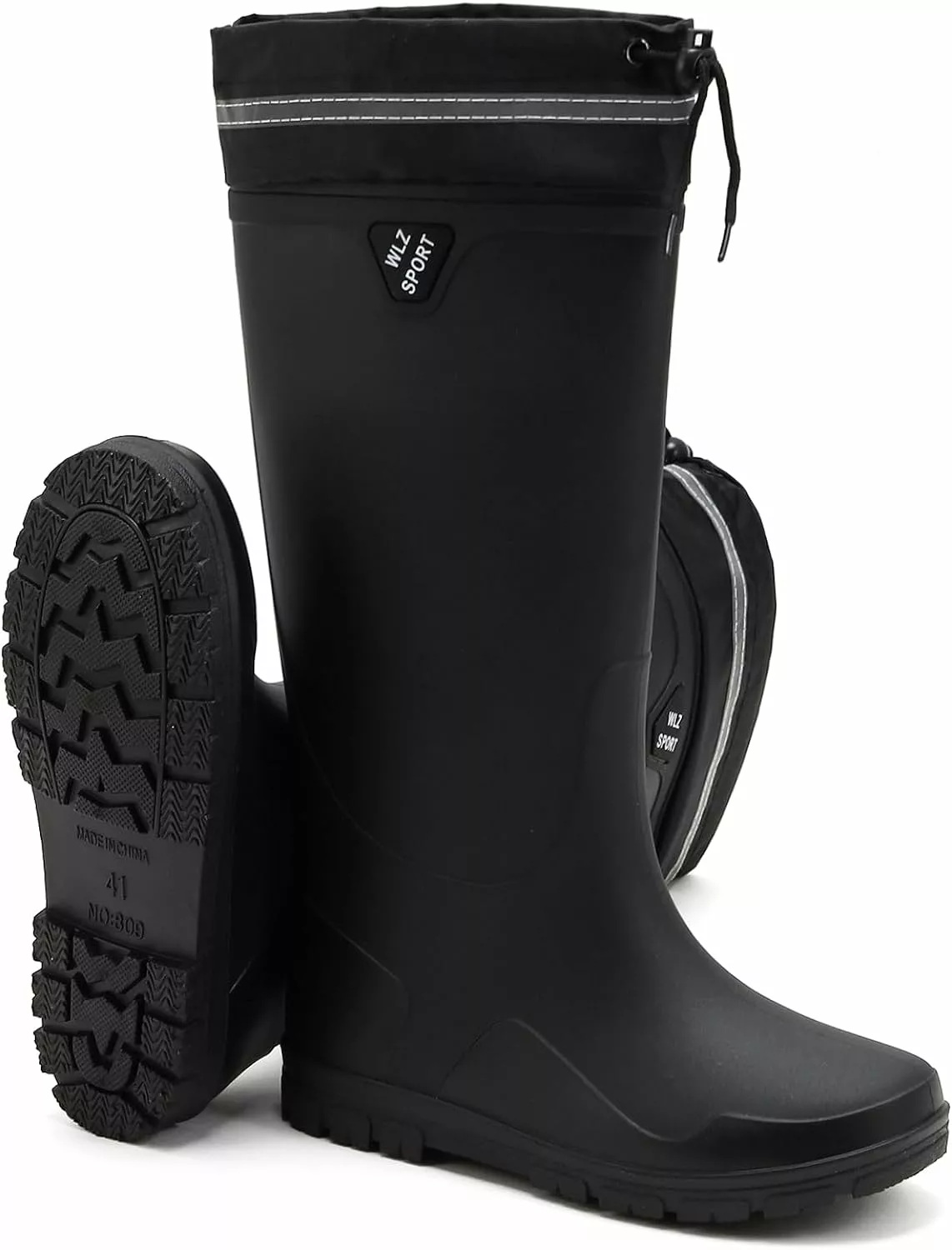 HSBDNZQ Bottes De Pluie Pour Hommes Étanche Hommes Genou Haute Bottes En Caoutchouc Avec PVC, Confort Léger Travail Boue Bottes, Durable Slip Jardin Bottes Pour Le Jardinage Pêche 3 HSBDNZQ Bottes De Pluie Pour Hommes Étanche Hommes Genou Haute Bottes En Caoutchouc Avec PVC, Confort Léger Travail Boue Bottes, Durable Slip Jardin Bottes Pour Le Jardinage Pêche