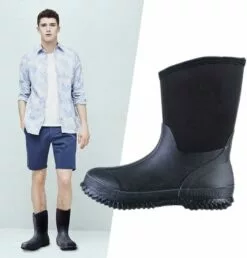 TENGTA Hommes Étanche De Pêche Chasse Bottes Durable Isolé En Caoutchouc Néoprène Pluie Bottes Femmes Hiver Neige Travail Chaussures -Des chaussures d'hiver Soldes Magasin 61KdeW5Za6L. AC UL1100