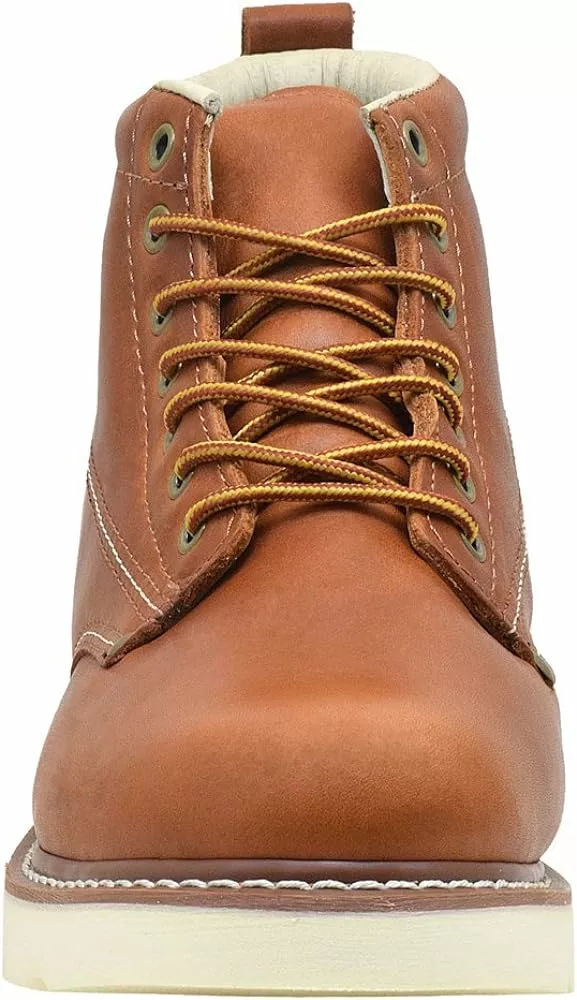 Golden Fox Bottes De Travail Hommes 6" Plain Toe Wedge Boot Pour Construction, Léger Confortable Semelle 4 Golden Fox Bottes De Travail Hommes 6" Plain Toe Wedge Boot Pour Construction, Léger Confortable Semelle – Image 2