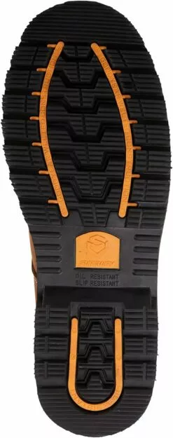 SUREWAY Hommes Heavy Duty Doux/Acier Toe Bottes De Travail,Goodyear Welted,Durable Confortable Proved, Bottes Pour Hommes Travail Construction, Glissement/Huile/Eau/Résistant Au Sol Plein Grain En Cuir Bottes De Travail Industrielles Chaussures De Sécurité Avec Acier Shank -Des chaussures d'hiver Soldes Magasin 61Mwd J bwL. AC UL1500