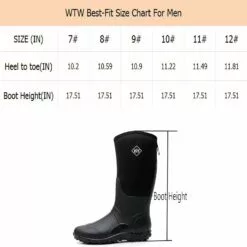 WTW Men & # X27; S Bottes De Pluie Néoprène - Bottes De Boue Isolées Imperméables Pour Hommes Bottes De Travail De Neige D'hiver En Plein Air -Des chaussures d'hiver Soldes Magasin 61N3sqopz8L. AC UL1500
