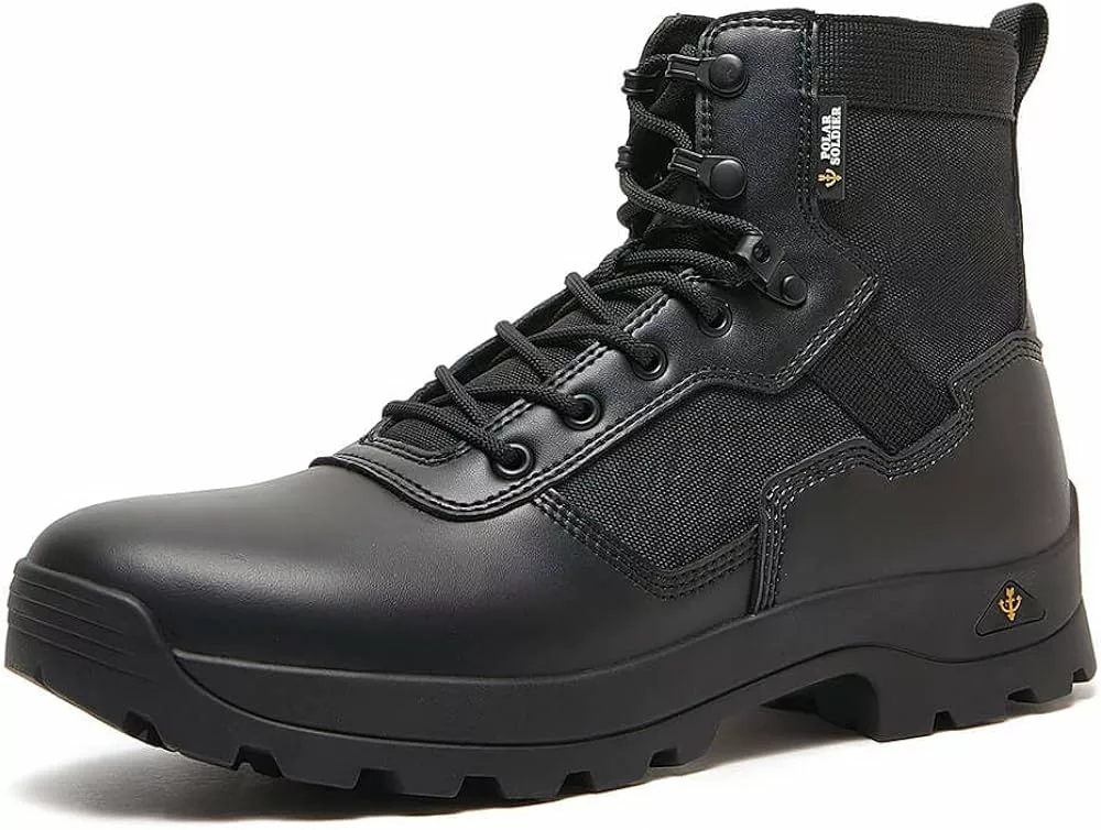 POLAR SOLDAT Bottes De Travail Tactiques Pour Hommes 6 Pouces / 8 Pouces Splashproof Durable Suede Randonnée Bottes D'extérieur Breathable Military Combat Desert Boots 3 POLAR SOLDAT Bottes De Travail Tactiques Pour Hommes 6 Pouces / 8 Pouces Splashproof Durable Suede Randonnée Bottes D'extérieur Breathable Military Combat Desert Boots