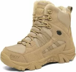 Kervaky Bottes De Neige Pour Hommes Bottes D'alpinisme Bottes De Randonnée Bottes Tactiques Militaires Bottes De Travail Bottes De Plein Air Bottes Chaudes