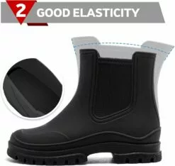 Bottes De Pluie Pour Femmes Hsttgsr, Bottines De Cheville Pour Adultes élastiques Confortables, Bottes De Chelsea à Talons Mi-fashion, Plate-forme étanche Non Glissante à Crampons 12 Bottes De Pluie Pour Femmes Hsttgsr, Bottines De Cheville Pour Adultes élastiques Confortables, Bottes De Chelsea à Talons Mi-fashion, Plate-forme étanche Non Glissante à Crampons -Des chaussures d'hiver Soldes Magasin 61n0KVAe YL. AC UL1500