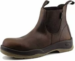 MODUSS Slip On Work Boots For Men Composite Toe – Botas De Trabajo Para Hombre De Seguridad – Les Hommes Tirent Sur Les Bottes De Travail Pour éviter La Ponction Et Les Risques électriques