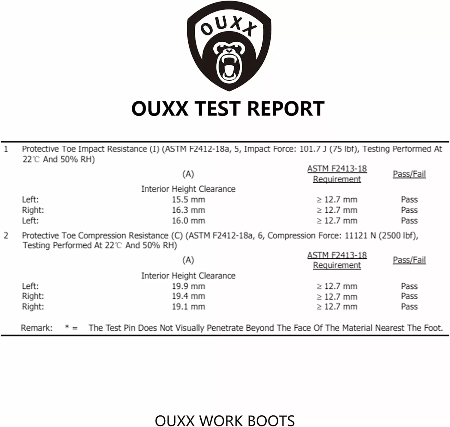 Bottes De Travail D'orteil En Acier OUXX Pour Hommes, Chaussures En Cuir De Caoutchouc Antidérapant PORON-XRD, Antidérapantes ( OX1624 ) 7 Bottes De Travail D'orteil En Acier OUXX Pour Hommes, Chaussures En Cuir De Caoutchouc Antidérapant PORON-XRD, Antidérapantes ( OX1624 ) – Image 5