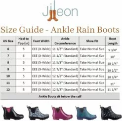Bottes De Pluie Jileon Womens Ankle Height - Spécialement Conçues Pour Les Femmes Avec De Larges Pieds Et De Larges Veaux 13 Bottes De Pluie Jileon Womens Ankle Height - Spécialement Conçues Pour Les Femmes Avec De Larges Pieds Et De Larges Veaux -Des chaussures d'hiver Soldes Magasin 61y e1TdAS. AC UL1080