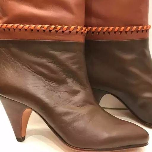 Bottes Tricolores En Cuir- 38 4 Bottes Tricolores En Cuir- 38 – Image 2