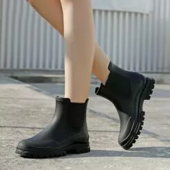 Bottes De Pluie Pour Femmes Hsttgsr, Bottines De Cheville Pour Adultes élastiques Confortables, Bottes De Chelsea à Talons Mi-fashion, Plate-forme étanche Non Glissante à Crampons 14 Bottes De Pluie Pour Femmes Hsttgsr, Bottines De Cheville Pour Adultes élastiques Confortables, Bottes De Chelsea à Talons Mi-fashion, Plate-forme étanche Non Glissante à Crampons -Des chaussures d'hiver Soldes Magasin 711vIVOD ZL. AC UL1500