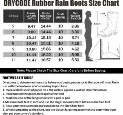 DRYCODE Bottes En Caoutchouc Pour Femmes, 5mm Néoprène Mid Calf Bottes De Pluie Avec Acier Shank, Waterproof Isolé Bottes De Chasse,Bottes De Travail Mud,Noir,Taille 5- 15 DRYCODE Bottes En Caoutchouc Pour Femmes, 5mm Néoprène Mid Calf Bottes De Pluie Avec Acier Shank, Waterproof Isolé Bottes De Chasse,Bottes De Travail Mud,Noir,Taille 5- -Des chaussures d'hiver Soldes Magasin 713NM2a9vlL. AC UL1500