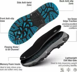 HISEA Excursion Pro Bottes De Pluie Pour Hommes, Hauteur De Cheville En Caoutchouc Néoprène Bottes De Chasse Étanche Isolé En Plein Air Bottes De Travail Pour La Chasse Jardinage Agriculture Randonnée Camping Et Mud Working -Des chaussures d'hiver Soldes Magasin 715o9gNSJTL. AC UL1500