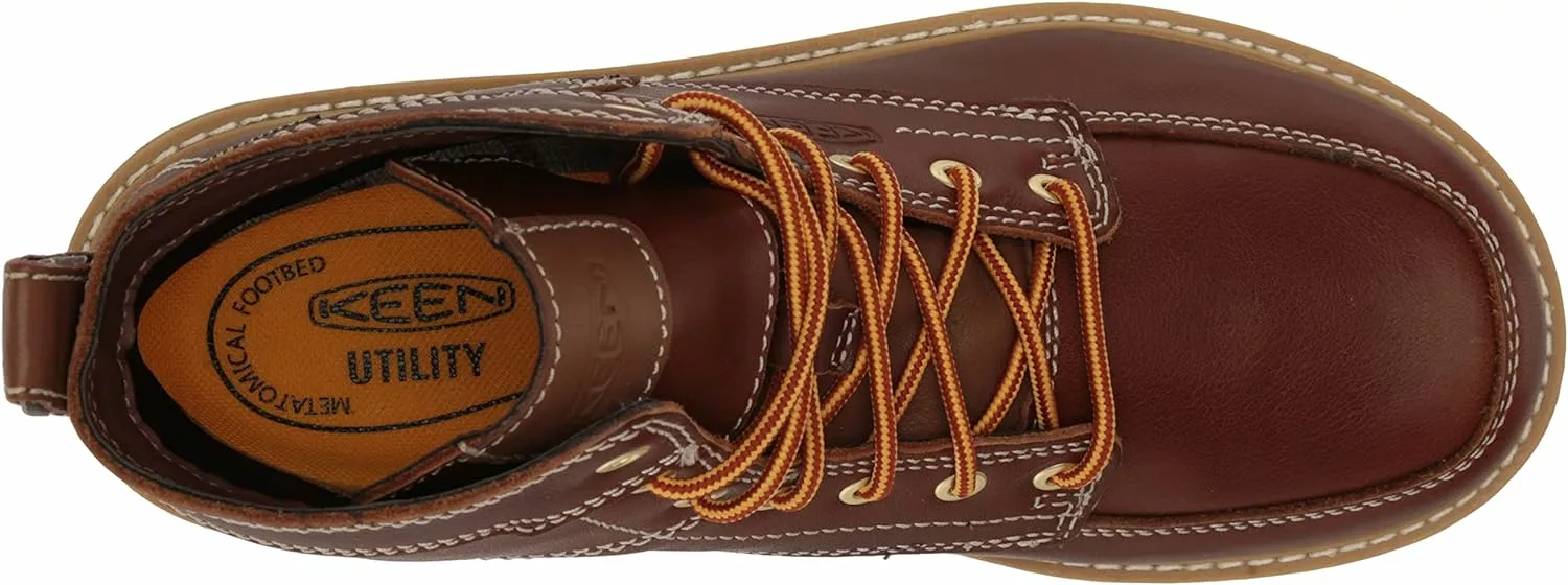 KEEN Utility Hommes San Jose 6" Doux Orteil Étanche Wedge Bottes De Travail, Écaille Shell/Etoile Blanc, 7 KEEN Utility Hommes San Jose 6" Doux Orteil Étanche Wedge Bottes De Travail, Écaille Shell/Etoile Blanc, – Image 5