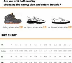 KAM-LITE Composite Toe Chaussures Pour Hommes, Étanche Slip Résistant Bottes De Travail, Léger Large Toe Box Bottes De Sécurité, Industriel & Construction Chaussures De Travail -Des chaussures d'hiver Soldes Magasin 7184vqMKCqL. AC UL1500