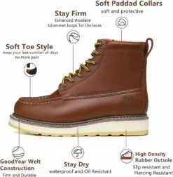 GENERIC Bottes De Travail Résistantes Aux Glissades / Huiles En Cuir à Bout Souple De 6 "pour Hommes, Marron, 84994 12 GENERIC Bottes De Travail Résistantes Aux Glissades / Huiles En Cuir à Bout Souple De 6 "pour Hommes, Marron, 84994 -Des chaussures d'hiver Soldes Magasin 719xdWucMyL. AC UL1500