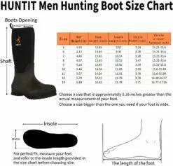 HUNTIT En Caoutchouc Bottes De Travail Pour Hommes Kevlar Midsole Acier Toe Multi-Saison Étanche En Caoutchouc Bottes 5mm Néoprène 400g Isolé Pluie Bottes Anti Glissement Boue Bottes 15 HUNTIT En Caoutchouc Bottes De Travail Pour Hommes Kevlar Midsole Acier Toe Multi-Saison Étanche En Caoutchouc Bottes 5mm Néoprène 400g Isolé Pluie Bottes Anti Glissement Boue Bottes -Des chaussures d'hiver Soldes Magasin 71HAMdZQ9SL. AC UL1500