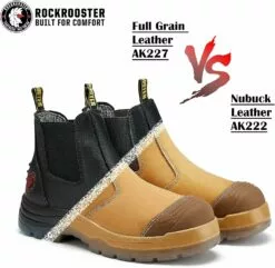 Bottes De Travail ROCKROOSTER Gammon Pour Hommes, 6 & # 34; Bottes Chelsea En Acier, Bottes De Sécurité Pour Blé, Anti-fatigue, Cuir Nubuck, Non Slip, Respirant, Confort, AK222 -Des chaussures d'hiver Soldes Magasin 71Jf7E3uAgL. AC UL1500