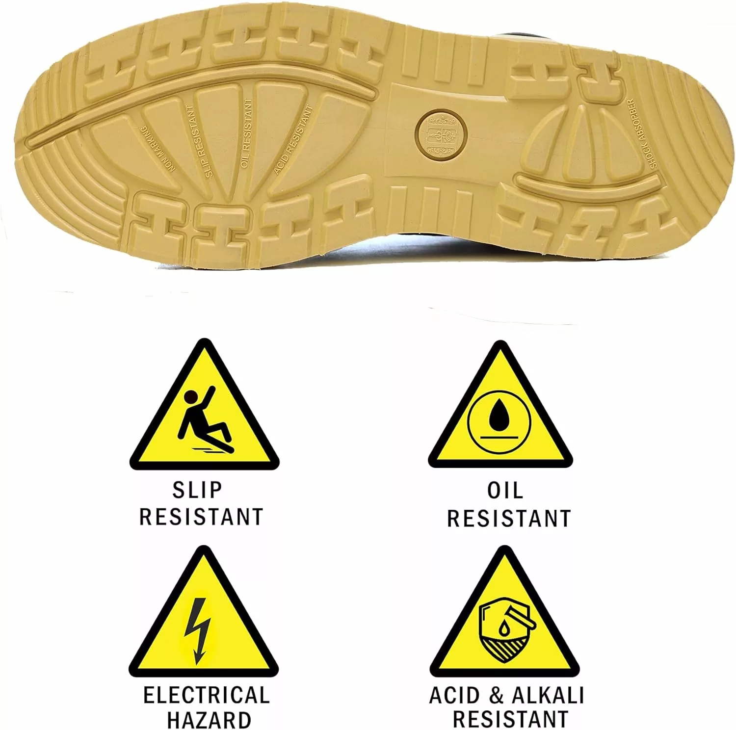 ROCK POSTER Bottes De Travail Pour Hommes, 6" Soft Toe Slip Resistant Puncture-proof EH Moc Toe Bottes De Travail Pour Hommes, 302, 8 5 ROCK POSTER Bottes De Travail Pour Hommes, 6" Soft Toe Slip Resistant Puncture-proof EH Moc Toe Bottes De Travail Pour Hommes, 302, 8 – Image 3