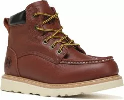 HANDMEN Bottes De Travail Pour Hommes, 6" EH Léger Doux Toe Hommes Bottes De Travail, Non-Slip Anti-Fatigue Chaussures De Travail Avec Durable En Caoutchouc EVA Semelle