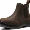 SL-Saint Composite/Acier Toe Chelsea Bottes De Travail Pour Hommes Mode Classique Cheville Construction Industrielle Isolé Sécurité Chaussures 6 Pouce Plein Grain Cuir Brun 1 SL-Saint Composite/Acier Toe Chelsea Bottes De Travail Pour Hommes Mode Classique Cheville Construction Industrielle Isolé Sécurité Chaussures 6 Pouce Plein Grain Cuir Brun -Des chaussures d'hiver Soldes Magasin 71RLBbRTd8L. AC UL1500