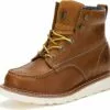 Bottes De Travail Pour Hommes Rockrooster Edgewood, 6 "Botte En Cuir Confortable à Bout Souple, Bottes De Semelle Vibram Wedge Améliorées, Chaussures De Soutien De La Voûte, Bottes De Sécurité Pour Risques électriques VAP838