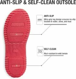 Bottes De Pluie HISEA Pour Femmes Bottes En Caoutchouc Pour Mi-mollet Bottes Isolées En Néoprène Imperméables Pour Le Jardinage De Travail De La Boue -Des chaussures d'hiver Soldes Magasin 71Vp kyecyL. AC UL1500