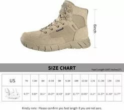 FREE SOLDIER Étanche Randonnée Bottes De Travail Hommes De Bottes Tactiques 6 Pouces Léger Militaire Bottes Respirant Desert Bottes (Tan, 11.5W) 18 FREE SOLDIER Étanche Randonnée Bottes De Travail Hommes De Bottes Tactiques 6 Pouces Léger Militaire Bottes Respirant Desert Bottes (Tan, 11.5W) -Des chaussures d'hiver Soldes Magasin 71WJJ5c1LLL. AC SL1500
