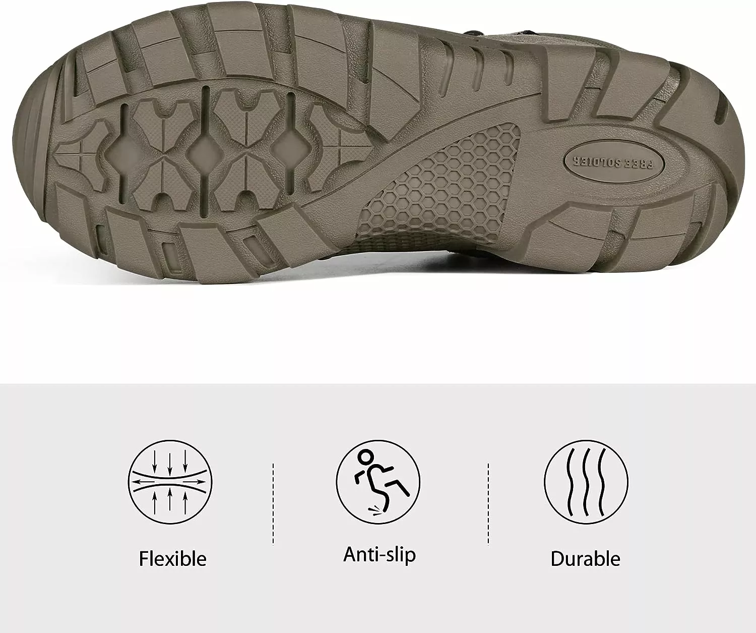 FREE SOLDIER Outdoor Hommes Tactical Military Boots Suede Cuir Bottes De Travail Combat Chasse Bottes?Camo 10,5 6 FREE SOLDIER Outdoor Hommes Tactical Military Boots Suede Cuir Bottes De Travail Combat Chasse Bottes?Camo 10,5 – Image 4