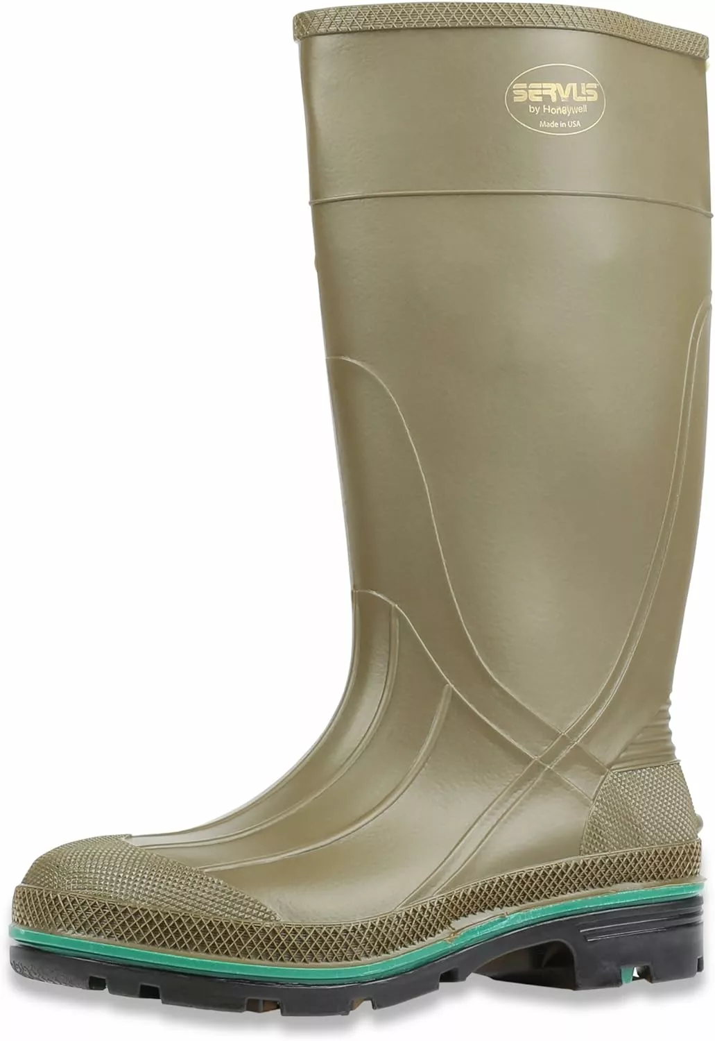 Servus MAX 15" PVC Résistant Aux Produits Chimiques Soft Toe Hommes Bottes De Travail, Olive, Vert Et Brun (75120), Taille 7 3 Servus MAX 15" PVC Résistant Aux Produits Chimiques Soft Toe Hommes Bottes De Travail, Olive, Vert Et Brun (75120), Taille 7