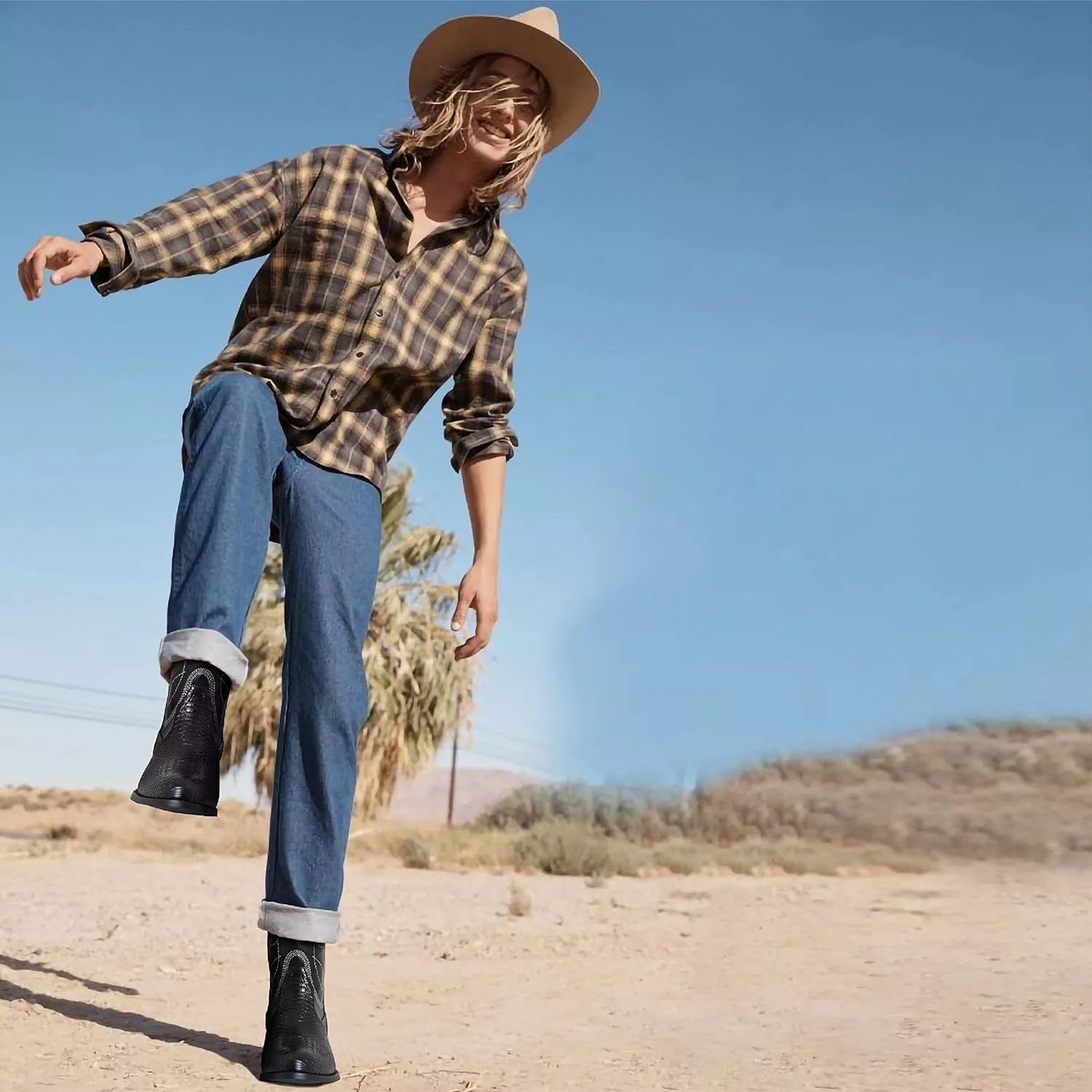 Tarkwa Western Cowboy Bottes Pour Hommes Mid Calf Retro Pointed Toe Western Bottes Durable Brodé Bottes De Travail 6 Tarkwa Western Cowboy Bottes Pour Hommes Mid Calf Retro Pointed Toe Western Bottes Durable Brodé Bottes De Travail – Image 4