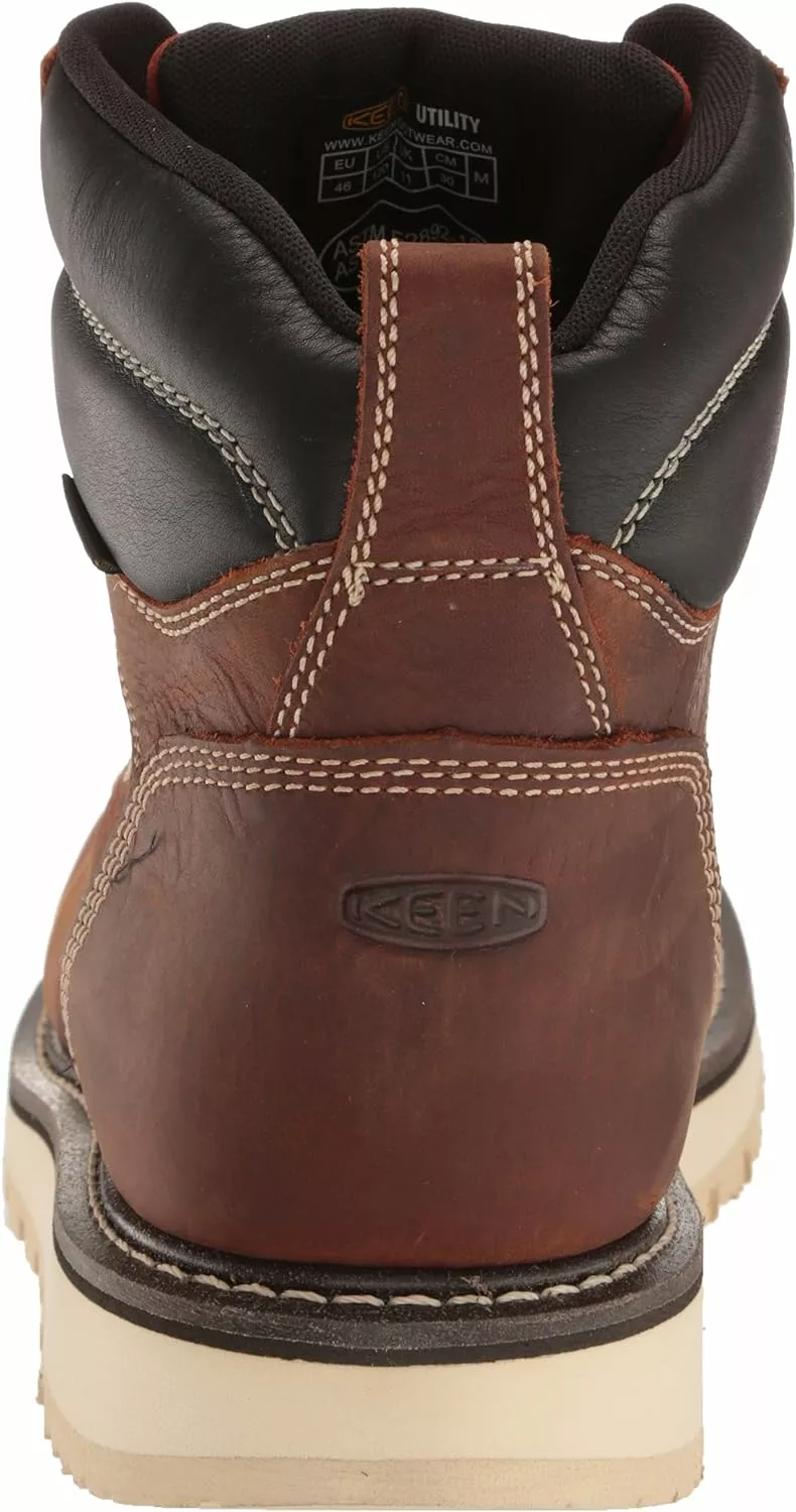 KEEN Utility Hommes Cincinnati 6" Étanche Doux Orteil Wedge Bottes De Travail, Tuscan Rouge/Enveloppe, 9 5 KEEN Utility Hommes Cincinnati 6" Étanche Doux Orteil Wedge Bottes De Travail, Tuscan Rouge/Enveloppe, 9 – Image 3