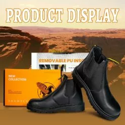 Bottes De Travail SHAMTCH Pour Hommes Bottes De Sécurité à Enfiler Résistantes Aux Toboggans étanches En Acier -Des chaussures d'hiver Soldes Magasin 71gh1pWkZ L. AC UL1500