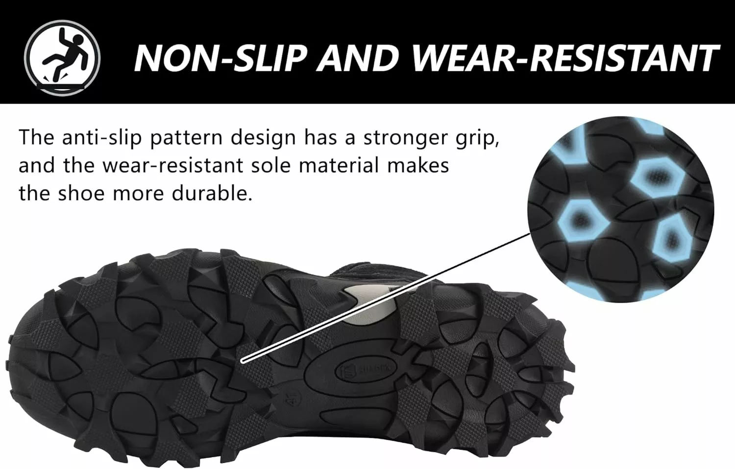 SUADEX Steel Toe Bottes Pour Hommes Femmes Bottes De Sécurité De Travail Indestructible Composite Toe Chaussures Isolé Slip Résistant 7.5 & #34 7 SUADEX Steel Toe Bottes Pour Hommes Femmes Bottes De Sécurité De Travail Indestructible Composite Toe Chaussures Isolé Slip Résistant 7.5 & #34 – Image 5