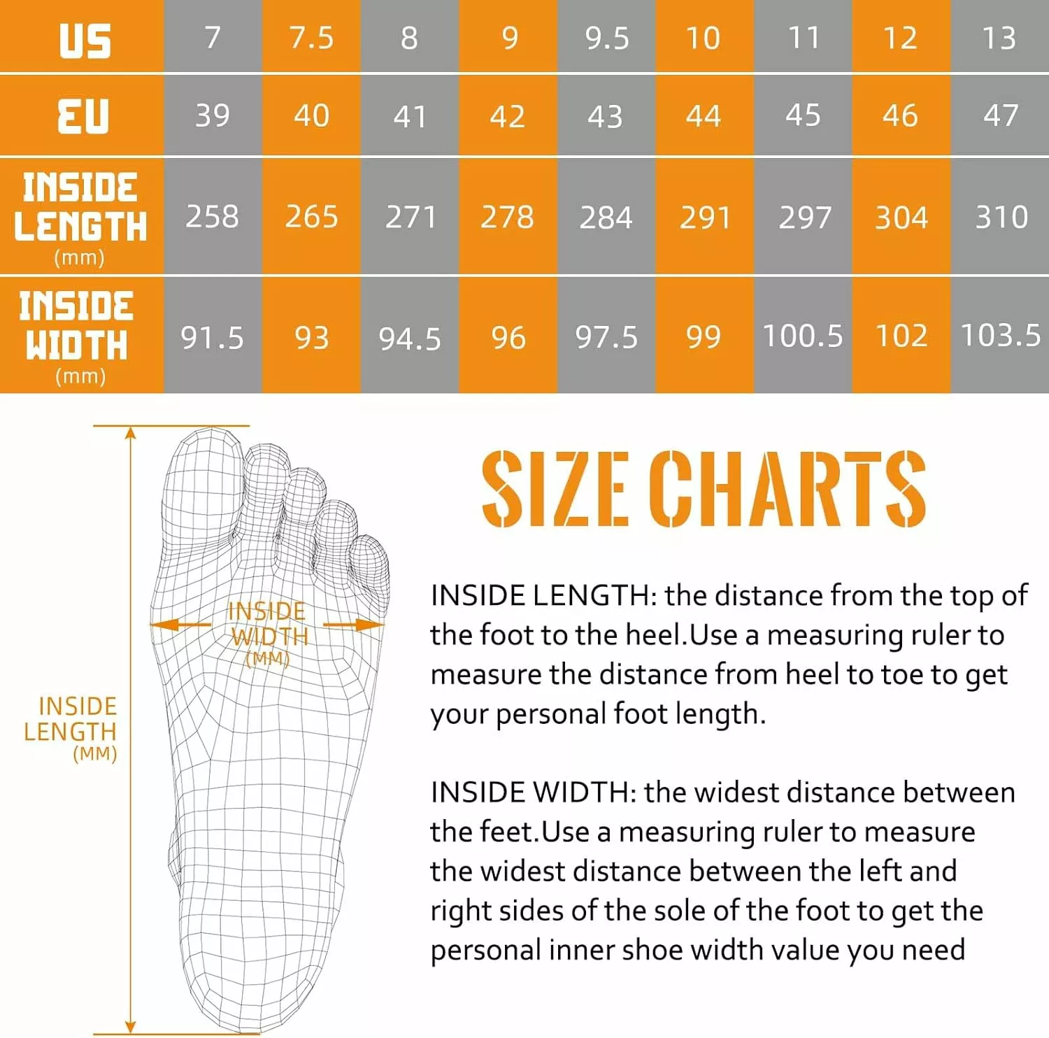 SÉCURITÉ LOONG Bottes De Travail Pour Hommes Composite Toe Large Confortable Étanche En Cuir Sécurité Bottes De Travail 10 10 SÉCURITÉ LOONG Bottes De Travail Pour Hommes Composite Toe Large Confortable Étanche En Cuir Sécurité Bottes De Travail 10 – Image 8