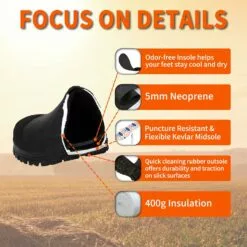 HUNTIT En Caoutchouc Bottes De Travail Pour Hommes Kevlar Midsole Acier Toe Multi-Saison Étanche En Caoutchouc Bottes 5mm Néoprène 400g Isolé Pluie Bottes Anti Glissement Boue Bottes 14 HUNTIT En Caoutchouc Bottes De Travail Pour Hommes Kevlar Midsole Acier Toe Multi-Saison Étanche En Caoutchouc Bottes 5mm Néoprène 400g Isolé Pluie Bottes Anti Glissement Boue Bottes -Des chaussures d'hiver Soldes Magasin 71wWcPiBHaL. AC UL1500