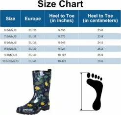 Bottes De Pluie Imperméables Pour Femmes Colorxy - Bottes De Pluie Classiques Pour Bottes De Bottes De Bottes De Bottes De Bottes De Puits Courtes Imprimées Florale Colorée -Des chaussures d'hiver Soldes Magasin 71zkoCK3n9L. AC UL1500